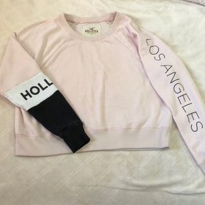 Hollister crop crew neck sweater